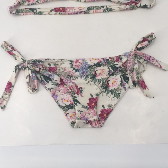 SMYM Ryder Wrap Top Side Tie Bikini Set Floral S/L - Picture 5 of 10